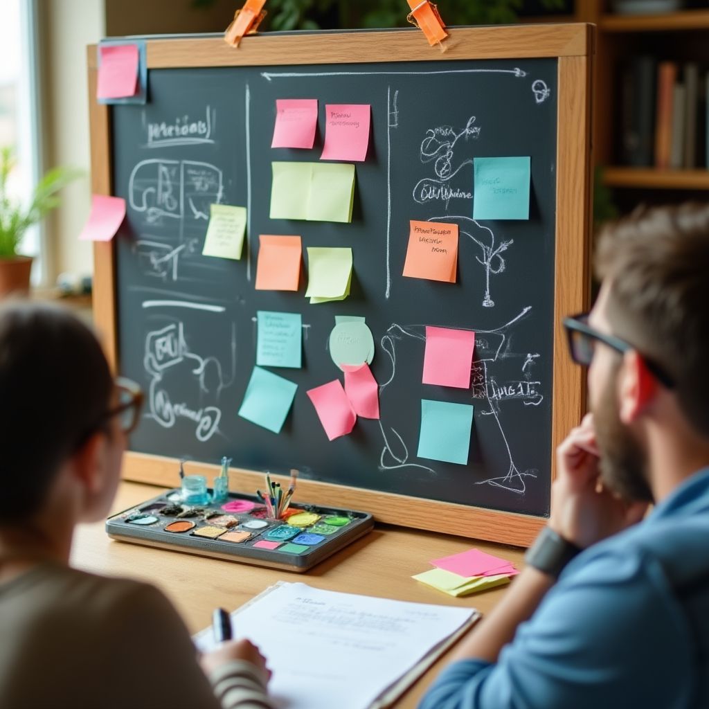 Sesión de brainstorming del equipo